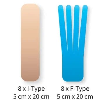 Kinesiology Tape Precut – Fot (8-pakning)