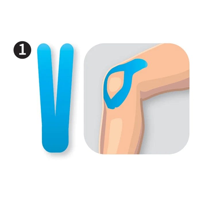 Kinesiology Tape Precut - Kne (8-pakning) 2 Kinesiology Tape Precut - Kne (8-pakning) - Bilde 2